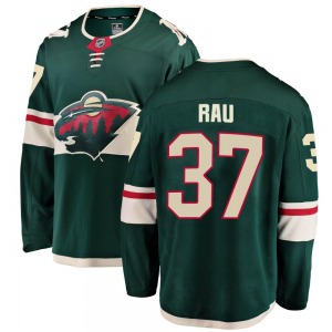 Kyle Rau Minnesota Wild Fanatics Branded Breakaway Green Home Jersey