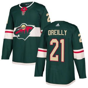 Cal Oreilly Minnesota Wild Adidas Authentic Green Home Jersey On Sale